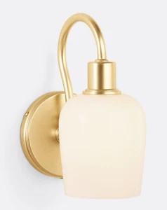REJUVENATION Connor Single Sconce-Aged Brass-NIB - Picture 1 of 5