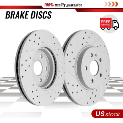 Rotores de disco de freno delanteros perforados para Chevy Chevrolet Trax Buick Encore 2013-2022 Foto 1 de 4