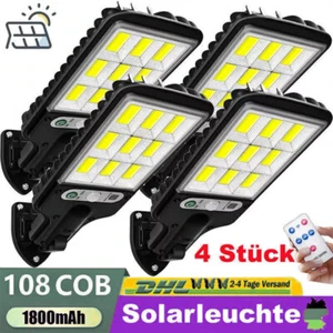 Lampada solare 4 5000W con rilevatore di movimento lampada esterna proiettore faretto led luce - Foto 1 di 16