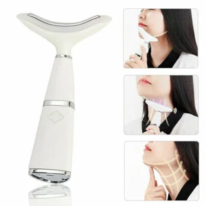 Masajeador LED Fotones Calefacción Terapia Cuidado Cuello Doble Mentón Eliminación de Arrugas - Imagen 1 de 7