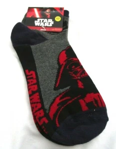 Kid's Star Wars Black,Gray,& Red Darth Vader Pair of Socks, Size 10-13-New! - Picture 1 of 1