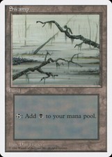 Swamp (C Dark) Introductory 4th Edition PLD Basic Land MAGIC CARD ABUGames
