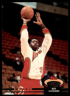 1992-93 Stadium Club Jeff Sanders Basketball Cards #336 - Image 1 of 2