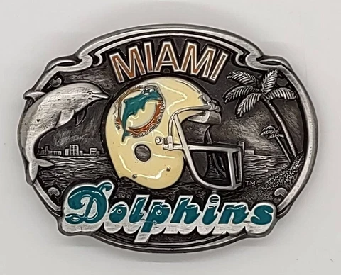 Vintage Miami Dolphins Belt Buckle Cover