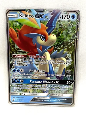 Keldeo GX 47/236 Unified Minds- NM Ultra Rare Full Art Pokemon Card  - Image 1 of 4