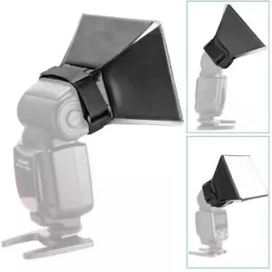 Universal Foldable Flash Softbox Diffuser Camera Photo Speedlight Soft Box Kit - Picture 1 of 10