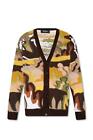 Dsquared2 Gouache Graphic-Printed Buttoned Knitted Cardigan M