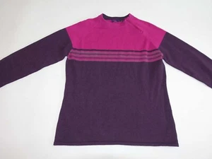 Prana Women's Marina Knit Sweater Size XL Purple Pink Wool Blend Pullover - Picture 1 of 9