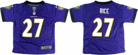 Ray Rice Baltimore Ravens #27 KIDS On Field Nike Jersey Purple Cover