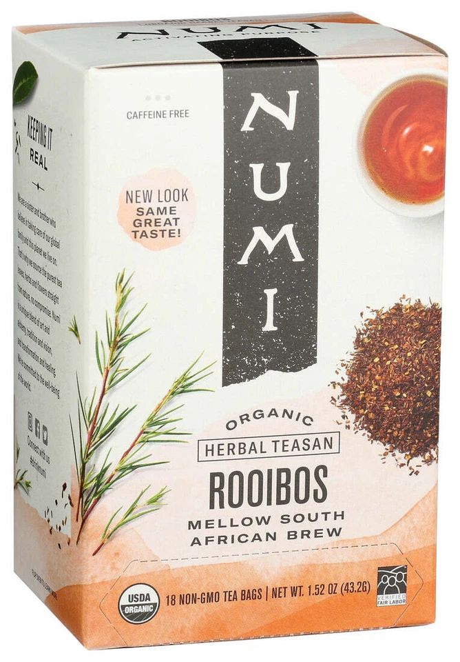 Bolsa de té Numi orgánico rojo suave Bush Rooibos 18 Foto 1 de 1