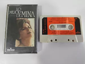 Mina Lo mejor de Cassette Tape Spain Edit 1972 Rifi BC 3191 Paper Labels - Picture 1 of 3