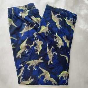 Children’s Place Boys Blue Dinosaur Pajama Pants XXL Elastic Waistband~ Used - Picture 1 of 7