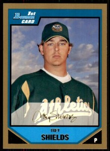 2007 Bowman Prospects Gold Trey Shields Oakland Athletics #BP26