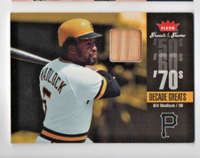 2006 Fleer Greats of the Game Decade Greats Bill Madlock Pirates B-433