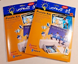 2x Invent It Puzzle Kit for Ink Jet Printer Create Your Own Jigsaw 2PACK 09210-0 - Picture 1 of 2