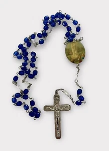 Rosary Our Lady Fátima Centerpiece Our Lady & the Three Children #G-17 - Picture 1 of 5