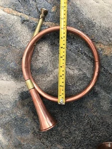 Copper And Brass Coaching Horns Circa 1950's - Picture 1 of 9