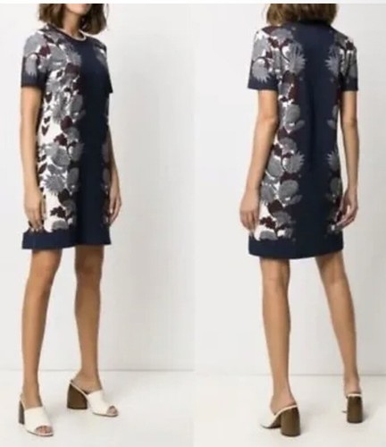 T shirt stampata TORY BURCH taglia S granato imperiale Wonderland vite nuova con scatola