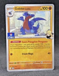 Juego de Cartas Coleccionables Pokémon Especiales Indonesia Gabite Cynthia Gimnasio Promo 257/SV-P Casi Como Nuevo - Imagen 1 de 5