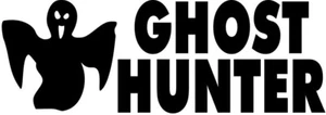 Ghost Hunter Text Ghost Vinyl Decal Sticker Paranormal Choose Size & Color - Picture 1 of 2
