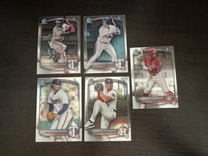 2025 Bowman Chrome 1st Edition Bundle Texas Rangers, Houston Astros, Reds MLB - Picture 1 of 1