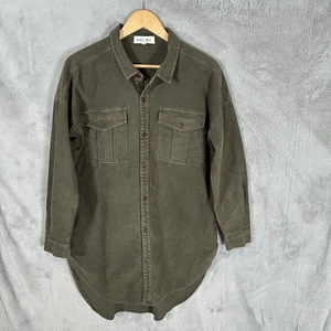 Alex Mill Shirt Womens Medium Green Long Sleeve Button Up Poplin Oversized - Picture 1 of 6