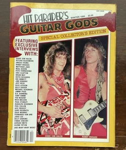 Hit Parader’s Guitar Gods Magazine 1984 Van Halen & Randy Rhoads Cover - Picture 1 of 3