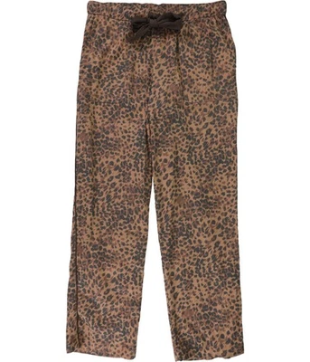 American Eagle Womens Animal Print Pajama Lounge Pants, brown, L - Image 1 of 2