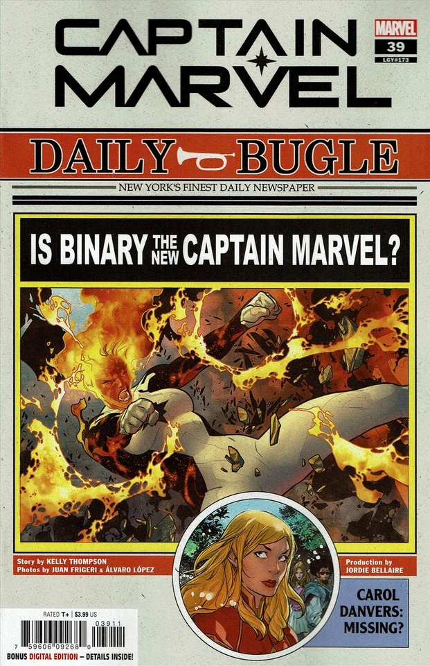 Captain Marvel (11th Series) #39 VF/NM; Marvel | 173 - w/Bag+Board - Image 1 of 1