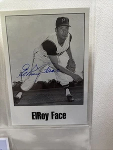 Pittsburgh Pirates ELROY ROY FACE signed auto autograph Team issued Postcard PC - Picture 1 of 2