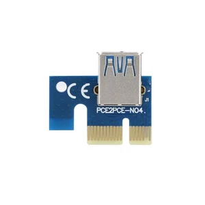 PCI-E Express To 16x 4PIN Mining Extender Riser Card Adapter With USB 3.0 Cab CB - Afbeelding 1 van 12