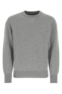PRADA Melange Gray Stretch Cashmere Sweater New & Authentic - Picture 1 of 3