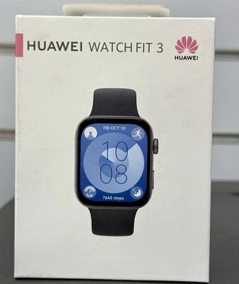 Huawei Watch Fit 3 - Black Fitness Tracker Smart Watch - Image 1 of 4