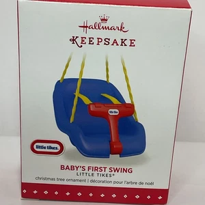 Hallmark Baby's First Swing Ornament - Blue - Picture 1 of 4