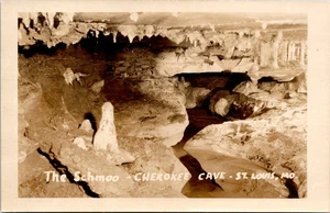 Real Photo Postcard St. Louis Missouri - Cherokee Cave, The Schmoo - Closed 1961 - Picture 1 of 2