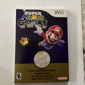 Moneta lancio commemorativa Super Mario Galaxy con certificato di autenticità e custodia Nintendo 2007 nuova! - Foto 1 di 6