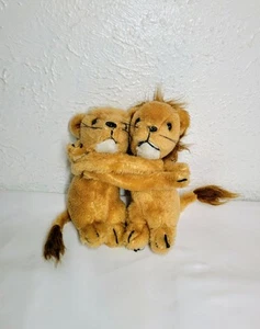 Dakin Lionhearted Hugging Lion Lioness 6" Plush #31-2647 1978 Shredded Clippings - Picture 1 of 7