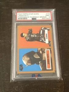 2023 TOPPS STAR WARS TBT #114 JANGO FETT PSA 9 MINT BRONZE #/10 SERIAL #10/10 - Picture 1 of 2