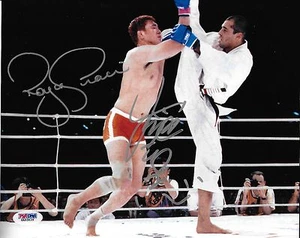 Kazushi Sakuraba Royce Gracie Signed 8x10 Photo PSA/DNA COA Pride FC GP 2000 UFC - Picture 1 of 23