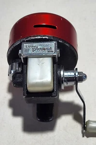 Vintage Crown Planet No. 11 Spin-Casting Fishing Reel, Rare Red Color, VG Cond. - Picture 1 of 12