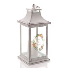 Widdop Love Story White And Floral Rustic Mr And Mrs Wedding Lantern Decoration