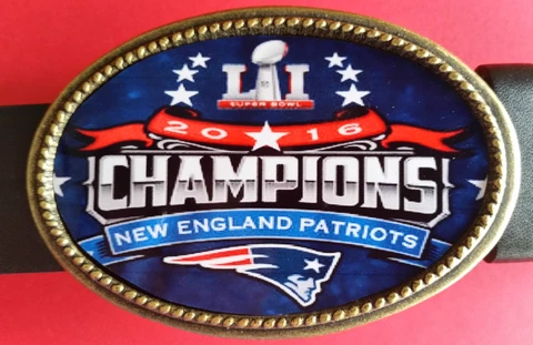 NEW ENGLAND PATRIOTS SUPER BOWL LI CHAMPIONS - Epoxy Photo Buckle - NEW! Cover