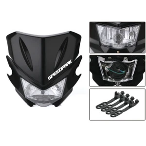 Universal Motorcycle Fairing Headlight Hi/Lo Beam Light Street Fighter Dirtbi ZC - Picture 1 of 6