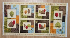 Panel de tela hojas de sombra 44" x 23" impresiones Wilmington NUEVO - Imagen 1 de 3