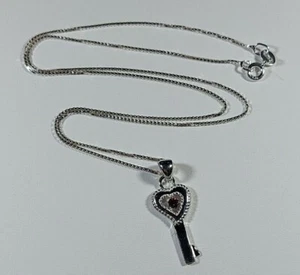 Women Giani Jewellery Crystal Hear Key Luxury Pendant with Swarosvki Crystal - Picture 1 of 20