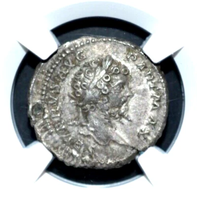 SEPTIMIO SEVERO, AD 193-211, AR DENARIO, NGC- HUELGA 4/5, (337) Foto 1 de 4