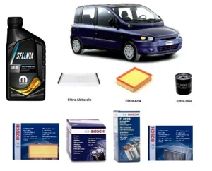 Kit Filtri Tagliando Bosch + Olio per Fiat Multipla 1.6 Blu Natural Power GAS - Imagen 1 de 9