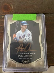 Pete Alonso Topps Tier One Auto 25/25 - Picture 1 of 2