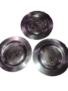 Lot 3 Zinnteller Wochentage Teller Montag Dienstag Donnerstag Kirchenbank-Ta-Rex - Bild 1 von 7