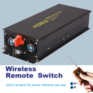 2500W Pure Sine Wave Inverter 24V DC to 240V AC Power Converter Solar Car Remote - Picture 1 of 10